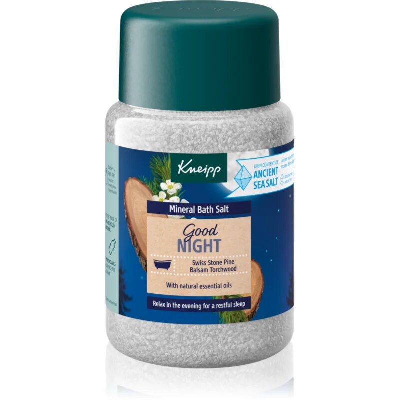 Kneipp Good Night сол за баня Swiss Stone Pine & Balsam Torchwood 500 гр.