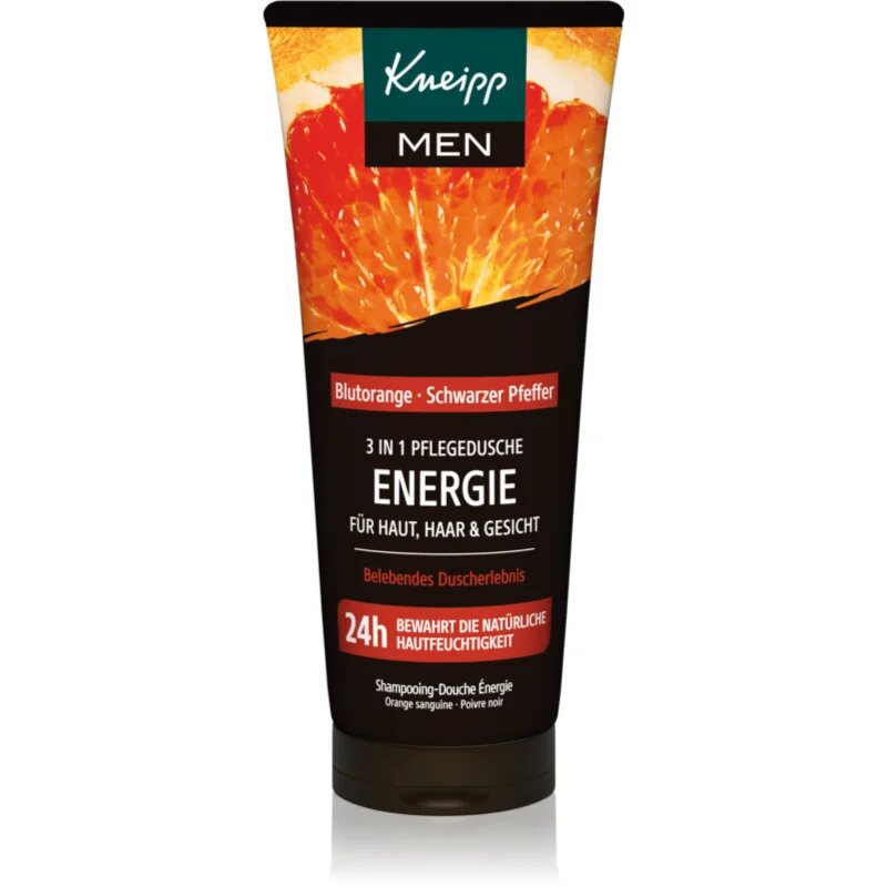 Kneipp Men Energy почистващ гел 3 в 1 за лице тяло и коса 200 мл.
