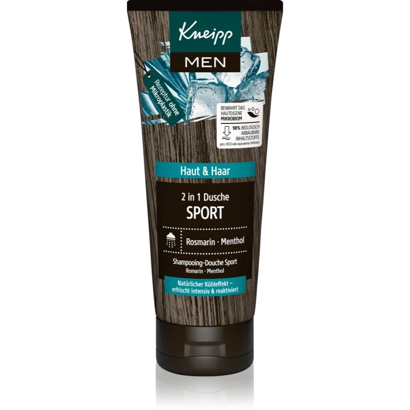 Kneipp Men Sport шампоан и душ гел 2 в 1 за мъже 200 мл.