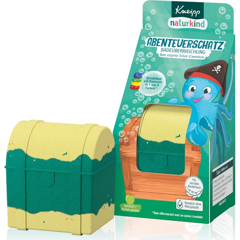 Kneipp Naturkind Mysterious Treasure бомбичка за вана за деца с изненада 1 бр.