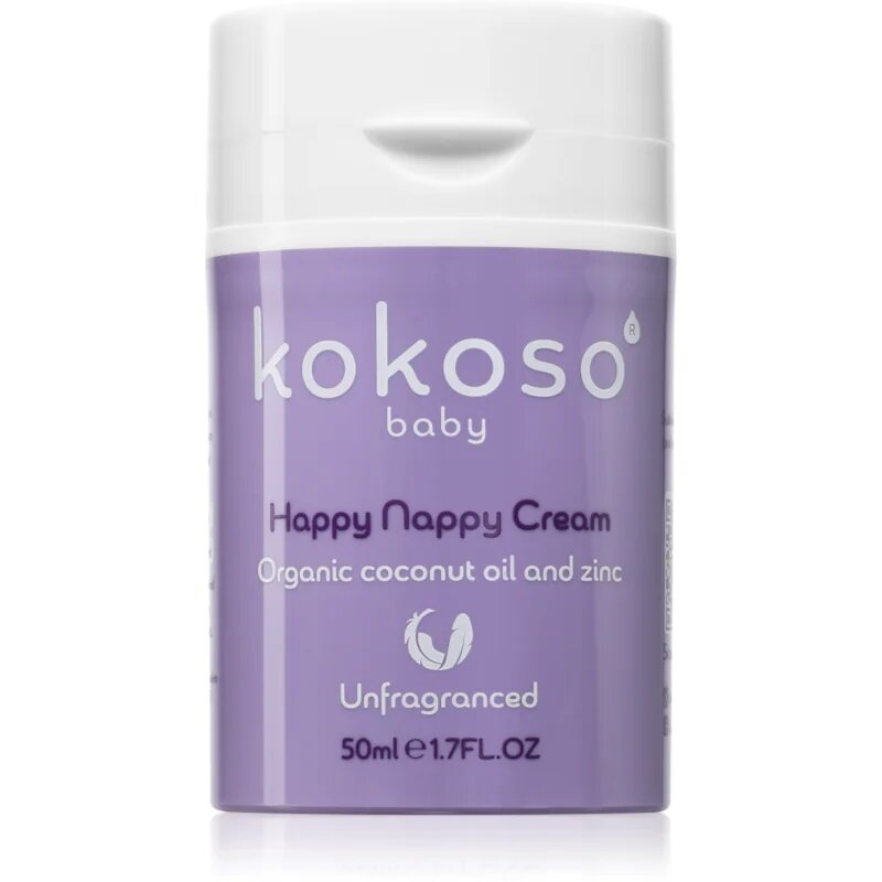Kokoso Baby Happy Nappy Cream защитен крем за деца против възпаления без парфюм 50 мл.