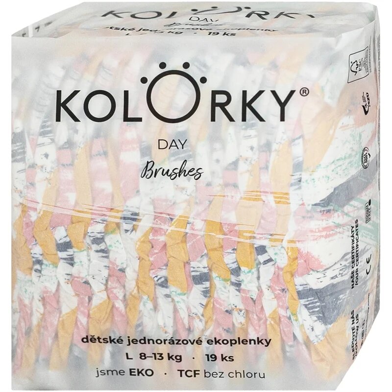 Kolorky Day Brushes еднократни пелени размер S 8-13 Kg 19 бр.