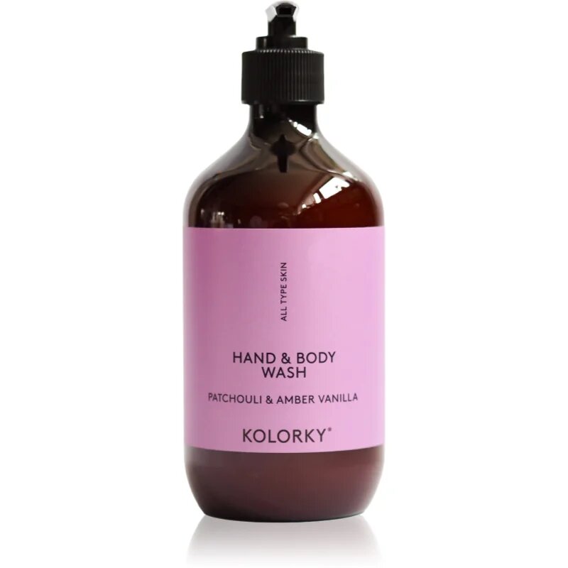 Kolorky Hand & Body Wash почистващ гел за ръце и тяло Patchouli &Amber Vanilla 490 мл.