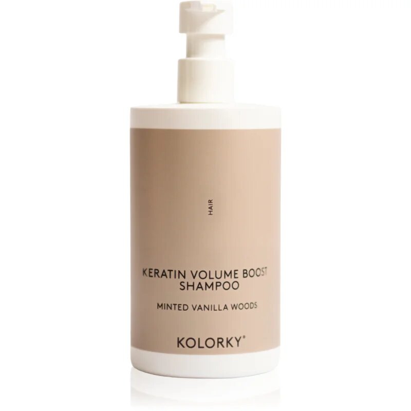 Kolorky Keratine Volume Boost Shampoo шампоан за обем Minted Vanilla Woods 390 мл.
