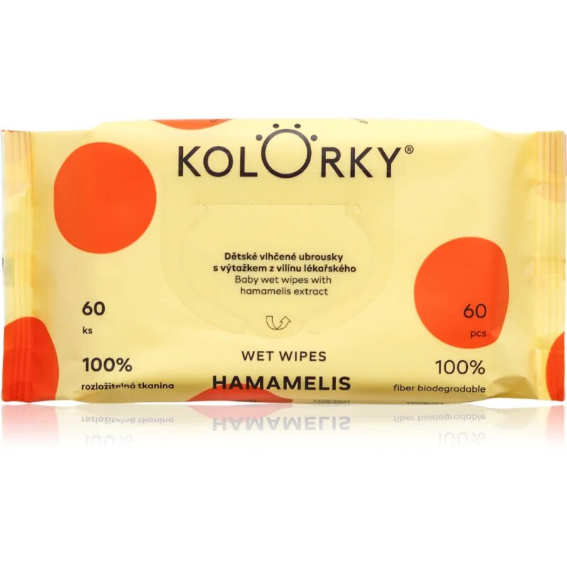 Kolorky Wet Wipes Hamamelis нежни мокри кърпички за бебета 60 бр.