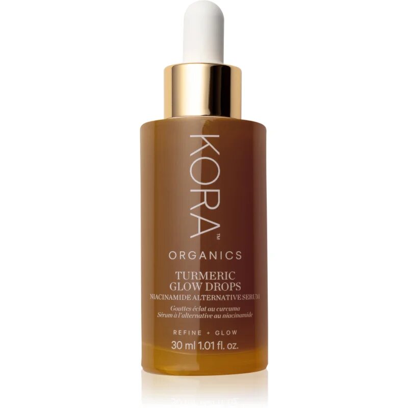 Kora Organics Turmeric Glow Drops озаряващ серум с ниацинамид 30 мл.