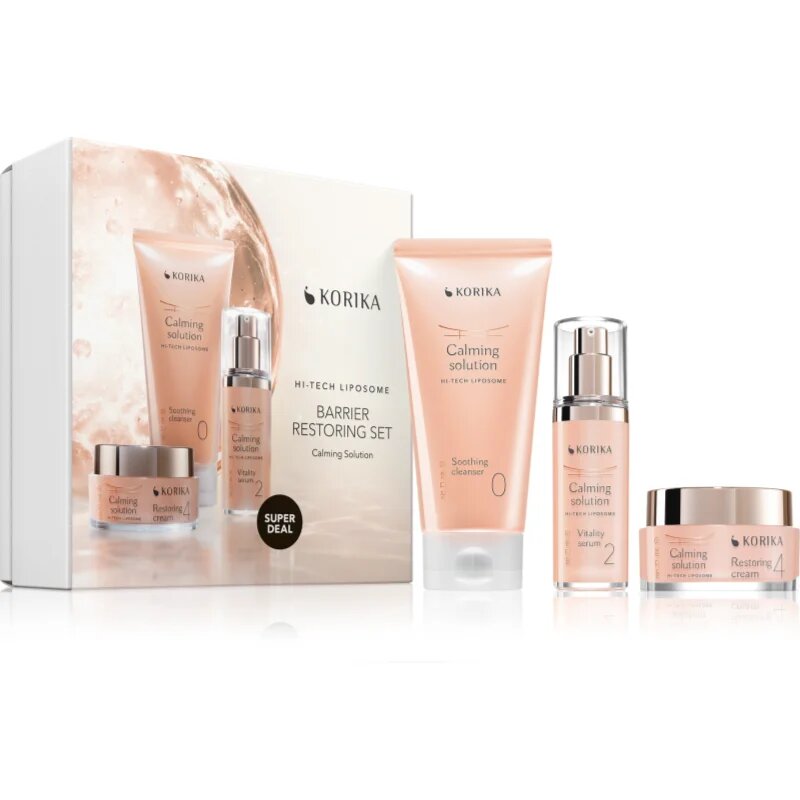 KORIKA HI-TECH LIPOSOME Barrier Restoring Set 3 pcs успокояващ комплект за укрепване на кожната бариера