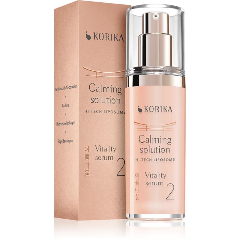 KORIKA HI-TECH LIPOSOME Calming solution Vitality serum успокояващ серум 30 мл.