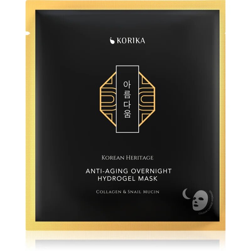 KORIKA Korean Heritage Collagen & Snail Mucin хидрогелна маска анти стареене 34 гр.