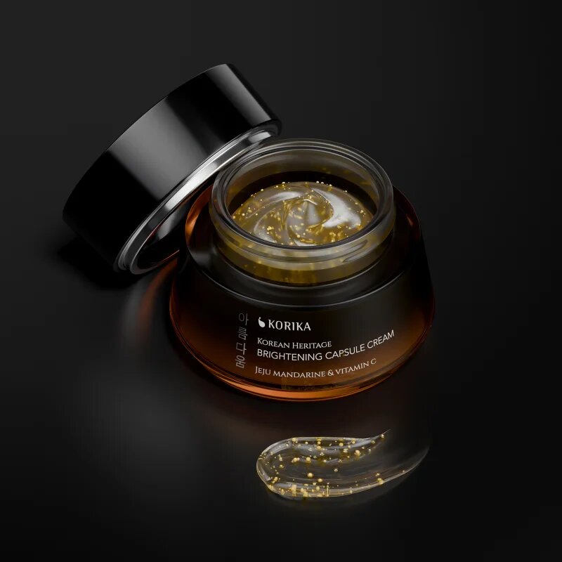 KORIKA Korean Heritage Jeju Mandarine & Vitamin C Brightening Capsule Cream озаряващ крем с витамин С 50 мл.
