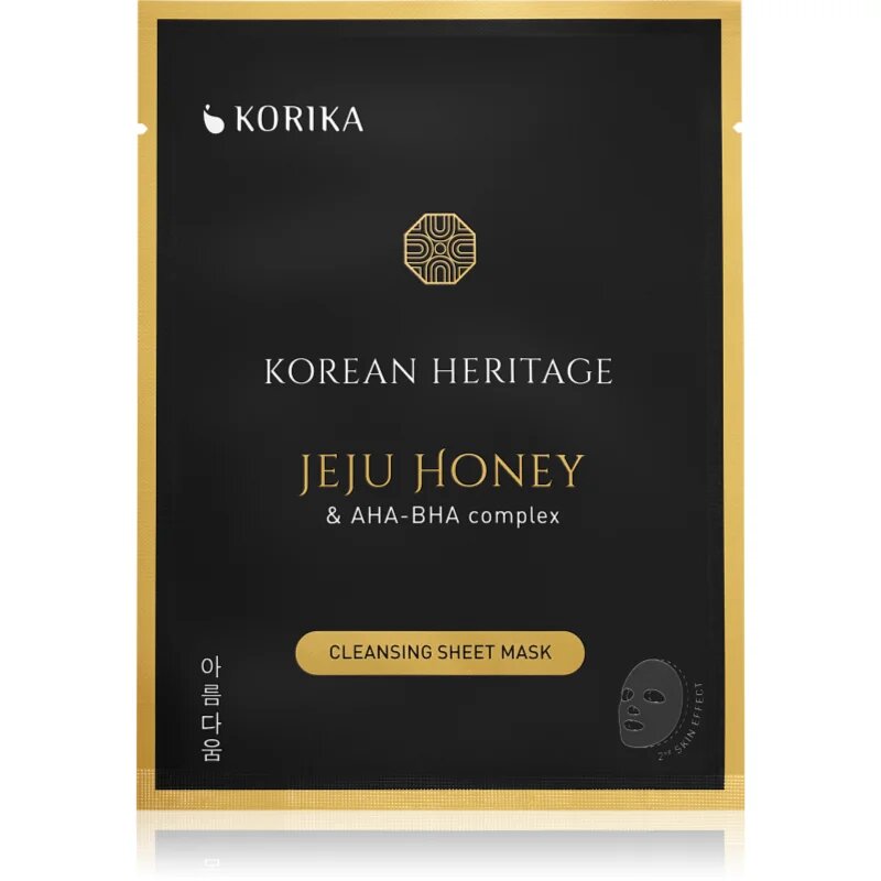 KORIKA Korean Heritage Set of 5 Cleansing Face Sheet Masks комплект маски за лице на намалена цена за перфектно почистена кожа