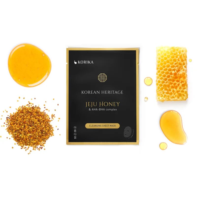KORIKA Korean Heritage Set of 5 Cleansing Face Sheet Masks комплект маски за лице на намалена цена за перфектно почистена кожа