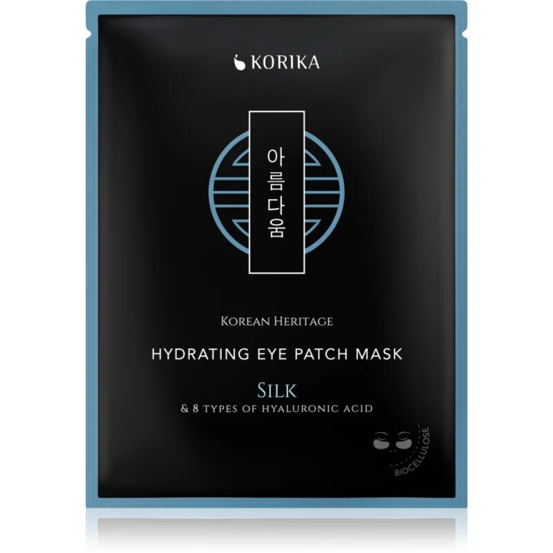 KORIKA Korean Heritage Silk & 8 Types of Hyaluronic Acid Hydrating Eye Patch Mask хидратираща маска за околоочната област 2 бр.