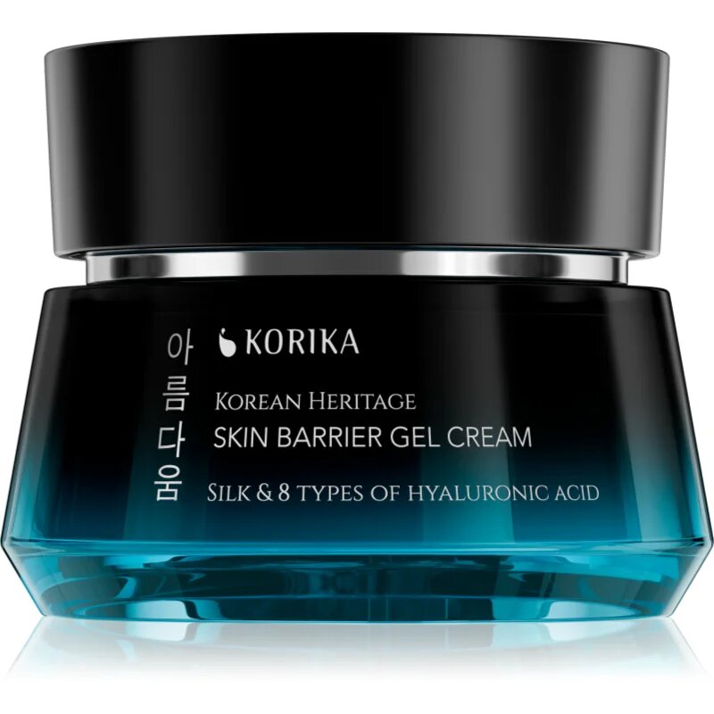 KORIKA Korean Heritage Silk & 8 Types of Hyaluronic Acid Skin Barrier Gel Cream хидратиращ и успокояващ гел крем 50 мл.