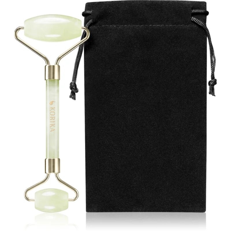 KORIKA Tools Face Roller Green Jade Stone масажно валяче за лице Jade Roller Green
