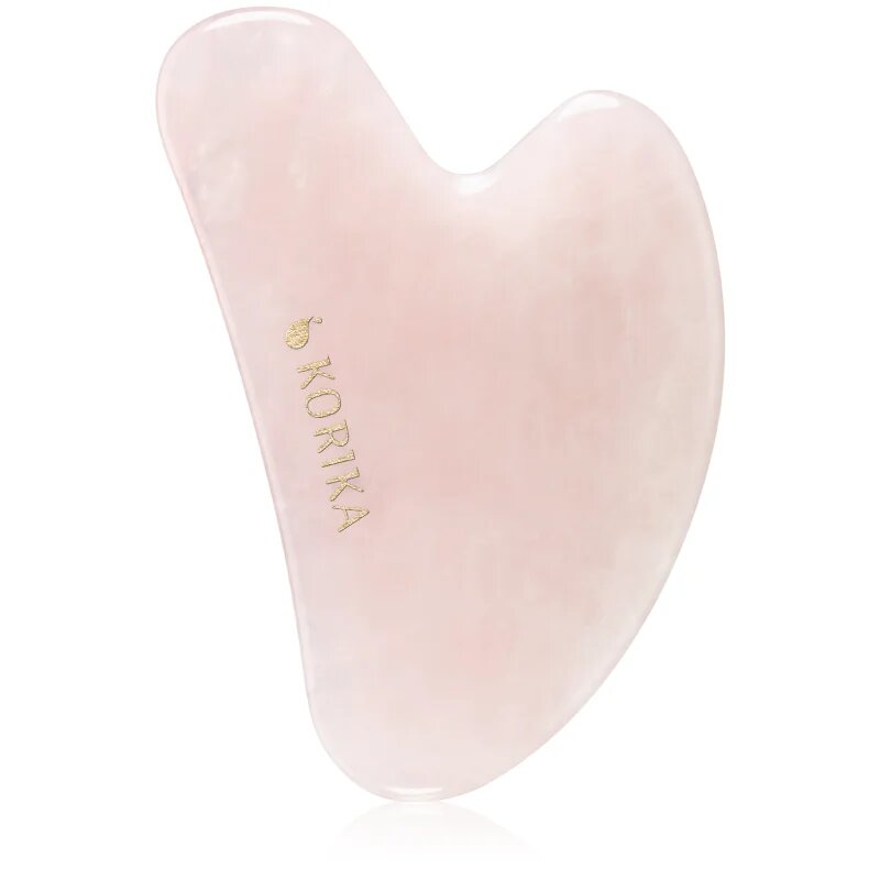 KORIKA Tools Face Roller & Gua Sha масажно валяче за лице и масажно приспособление Quartz Pink