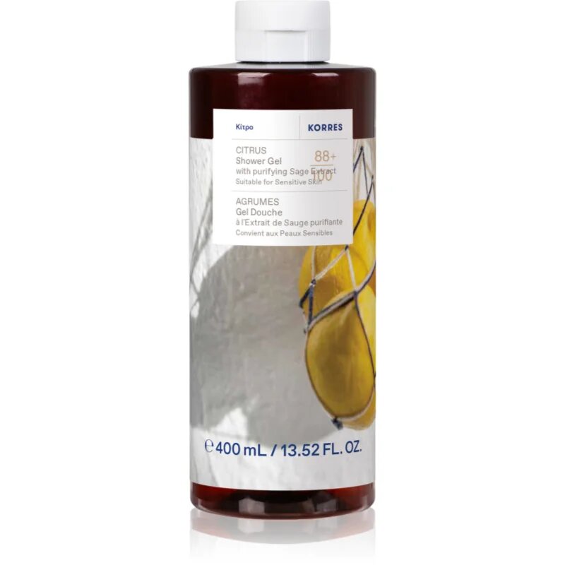 Korres Citrus зареждащ с енергия душ гел 400 мл.