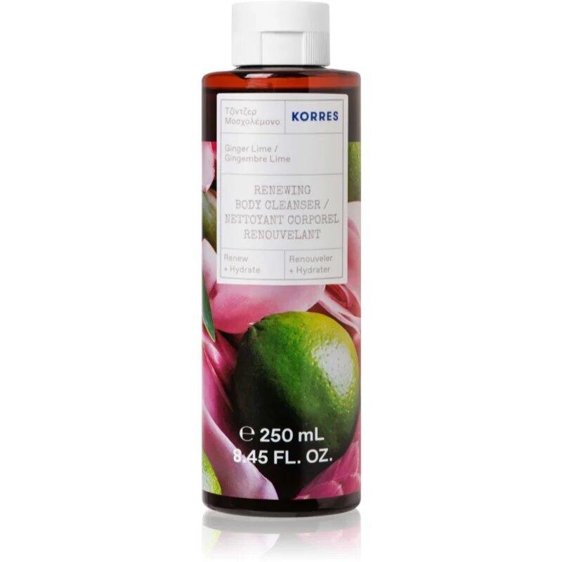 Korres Ginger Lime хидратиращ душ гел 250 мл.