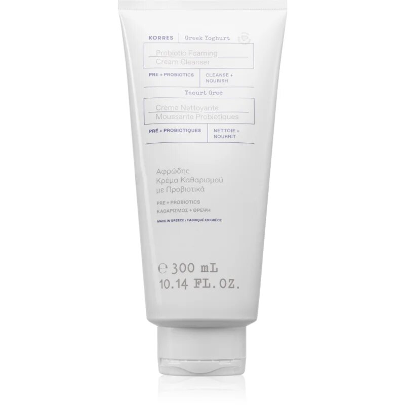 Korres Greek Yoghurt Probiotic Foaming Cream Cleanser почистваща пяна-крем с пробиотик 300 мл.