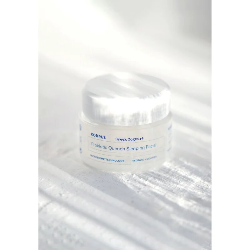 Korres Greek Yoghurt Probiotic Quench Sleeping Facial подхранващ нощен крем с пробиотик 40 мл.