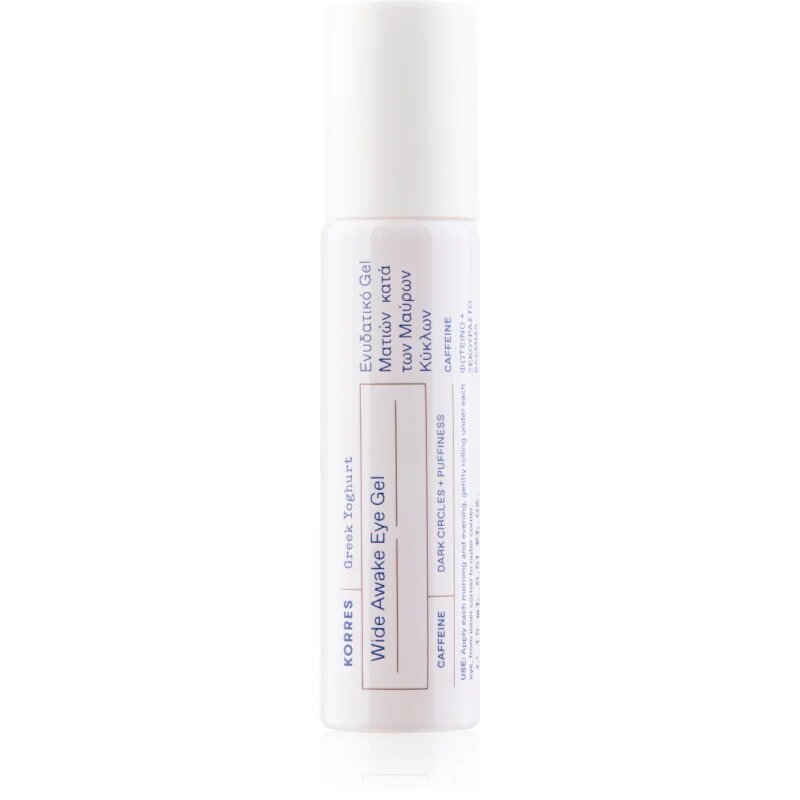 Korres Greek Yoghurt Wide Awake Eye Gel Roller озаряващ серум за околоочната зона рол он 15 мл.