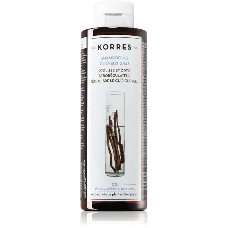 Korres Liquorice and Urtica шампоан за мазна коса 250 мл.