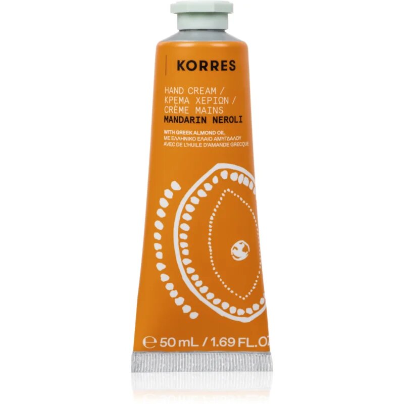 Korres Mandarin Neroli хидратиращ крем за ръце с бадемово масло 50 мл.