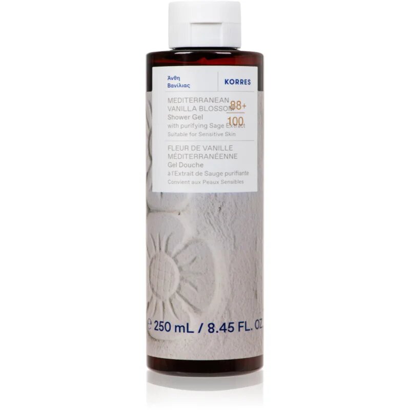 Korres Mediterranean Vanilla Blossom енергизиращ душ-гел 250 мл.