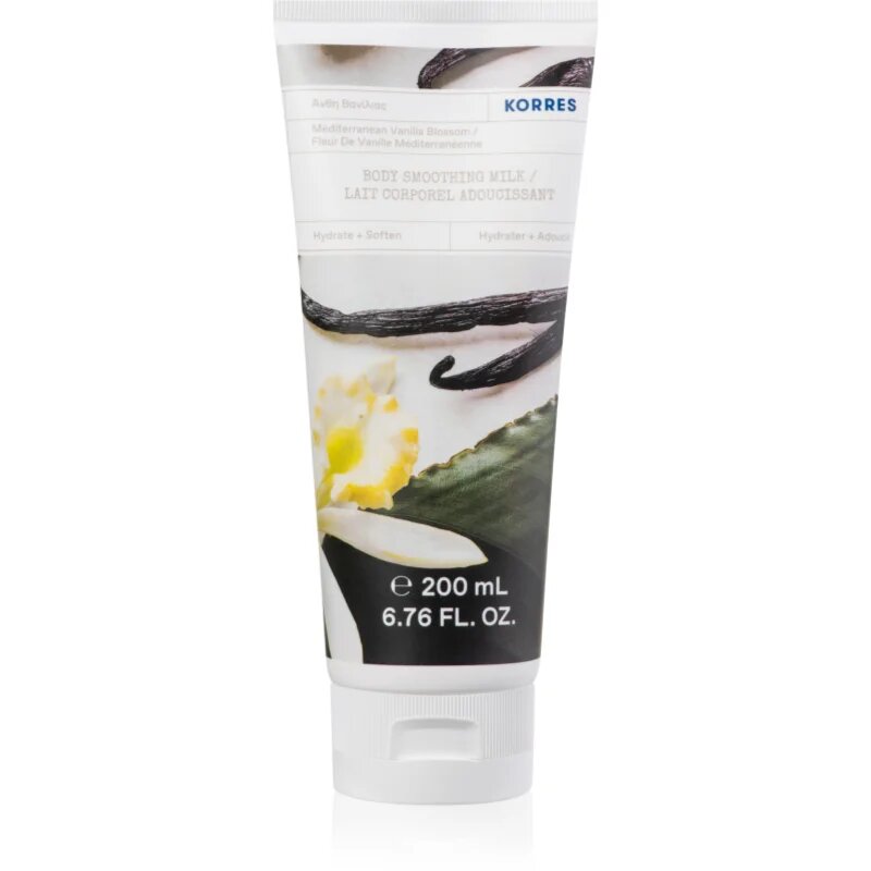Korres Mediterranean Vanilla Blossom хидратиращо мляко за тяло с бадемово масло 200 мл.