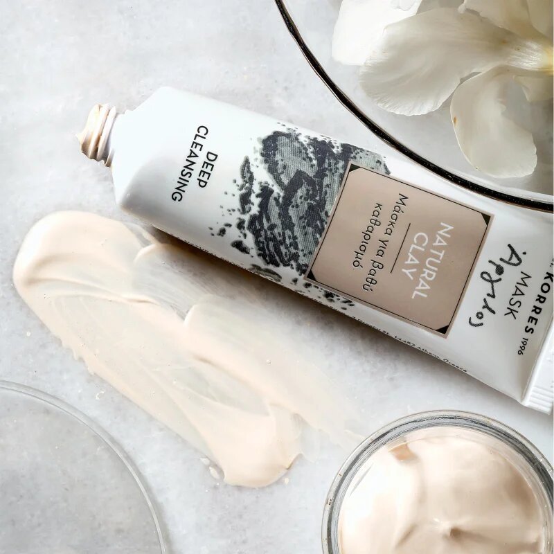 Korres Natural Clay дълбоко почистваща маска 18 мл.
