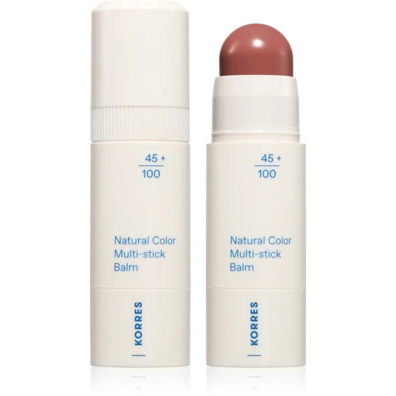 Korres Natural Color Multi-Stick Balm мултифункционален грим за устни и скули цвят Muted Brown 4.5 гр.