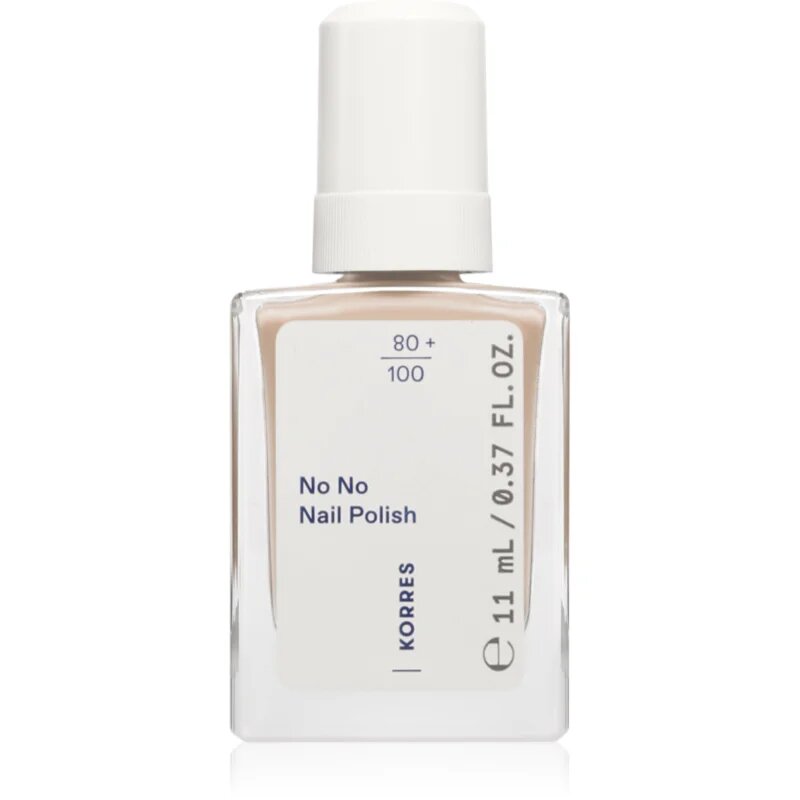 Korres No No Nail Polish подхранващ лак за нокти цвят 34 Sand 11 мл.
