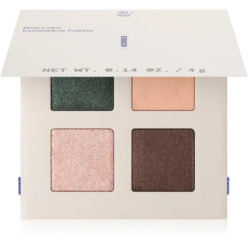 Korres Real Color Natural Palette палитра сенки за очи цвят 01 Forest Nudes 4 гр.