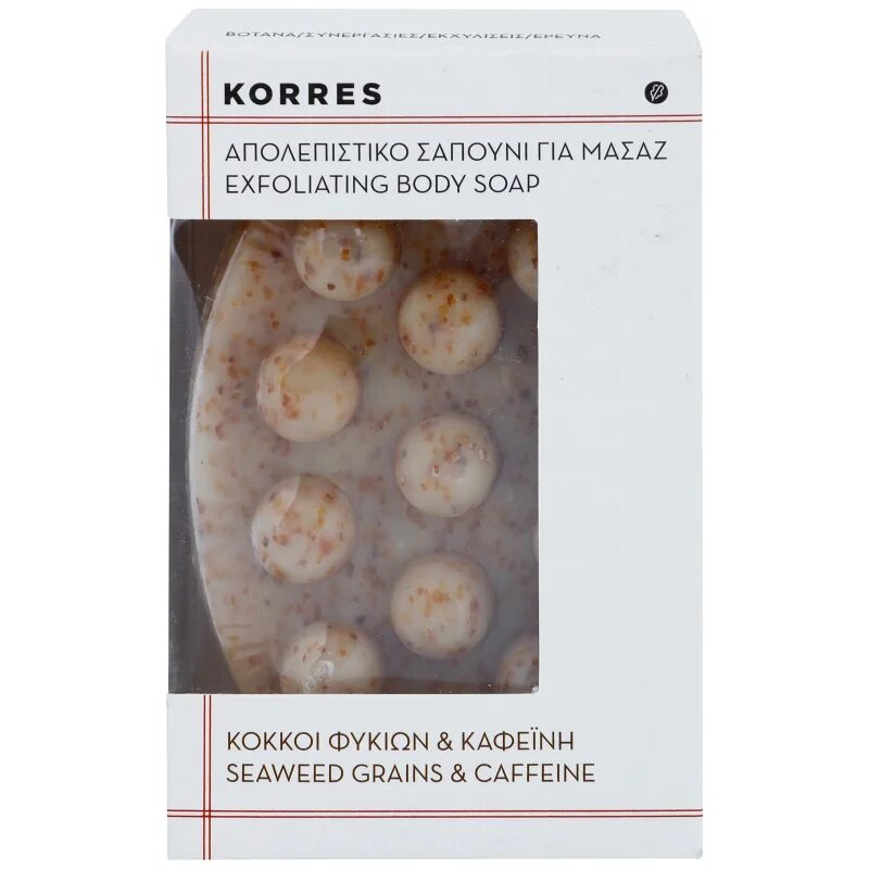 Korres Seaweed Grains & Kaffeine ексфолиращ сапун против целулит 125 гр.