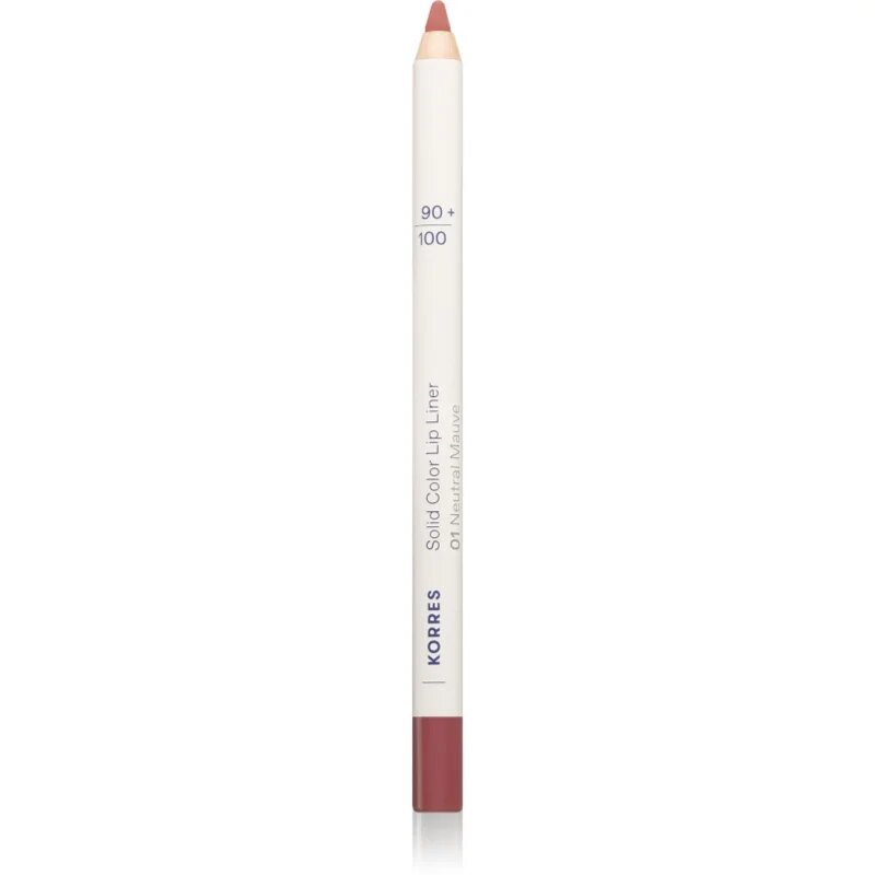 Korres Solid Color Lip Liner молив-контур за устни цвят 01 Neutral Mauve 1.2 гр.