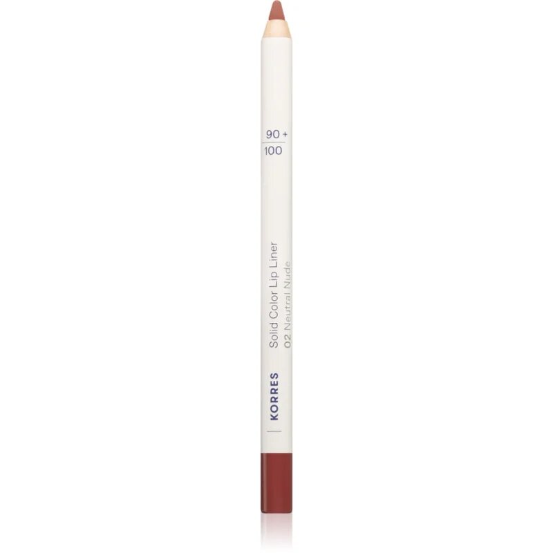 Korres Solid Color Lip Liner молив-контур за устни цвят 02 Neutral Nude 1.2 гр.