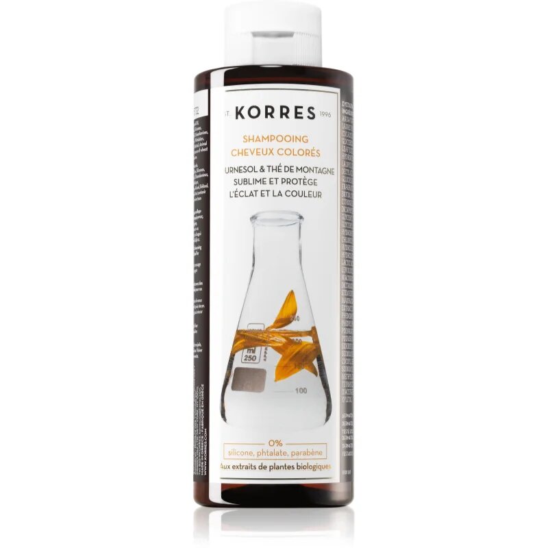 Korres Sunflower and Mountain Tea шампоан за боядисана коса 250 мл.