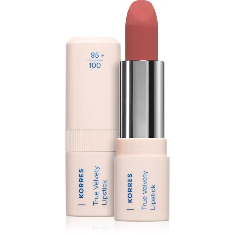 Korres True Velvety Lipstick Кремообразно червило със сатенено покритие цвят Rosewood 3 гр.
