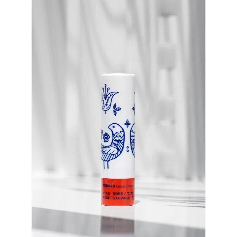 Korres Wild Rose тониращ балсам за устни с подхранващ ефект 4.5 гр.