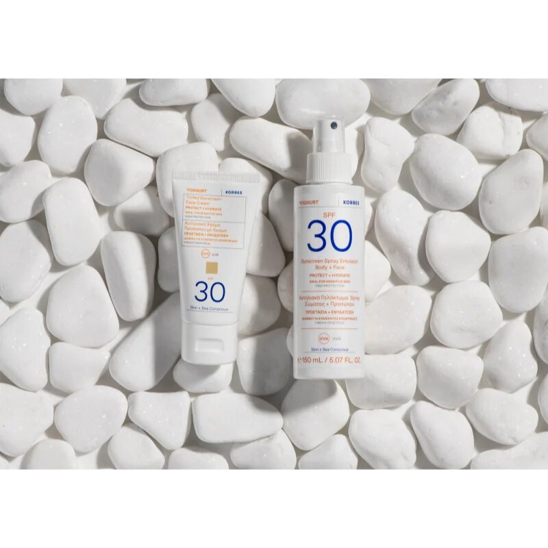 Korres Yoghurt Tinted Sunscreen тониращи слънцезащитни продукти SPF 30 50 мл.