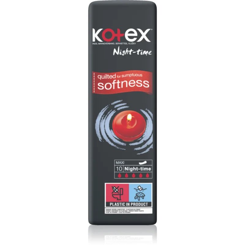 Kotex Maxi Night-time санитарни кърпи за нощ 10 бр.