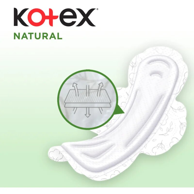 Kotex Natural Normal санитарни кърпи 8 бр.