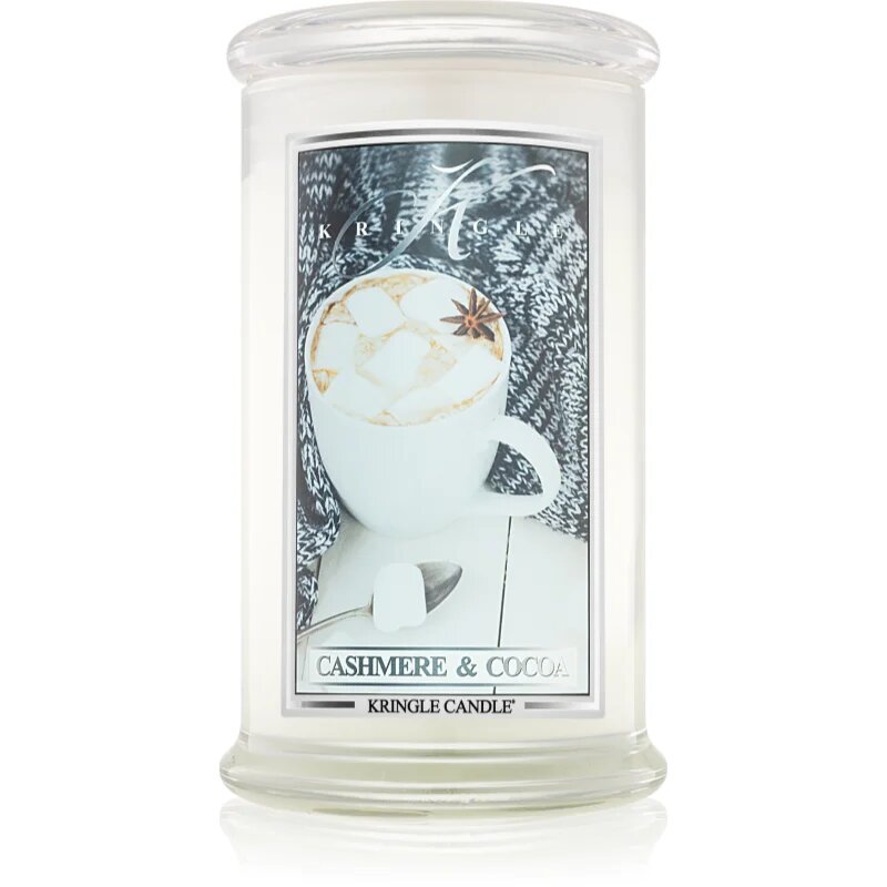 Kringle Candle Cashmere & Cocoa ароматна свещ 624 гр.