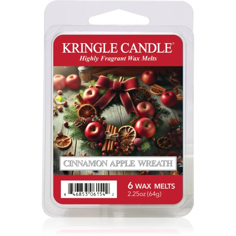 Kringle Candle Cinnamon Apple Wreath восък за арома-лампа 64 гр.