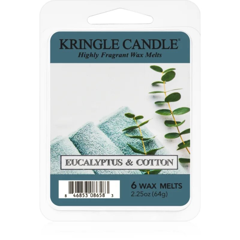 Kringle Candle Eucalyptus & Cotton восък за арома-лампа 64 гр.