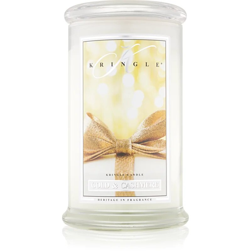 Kringle Candle Gold & Cashmere ароматна свещ 624 гр.