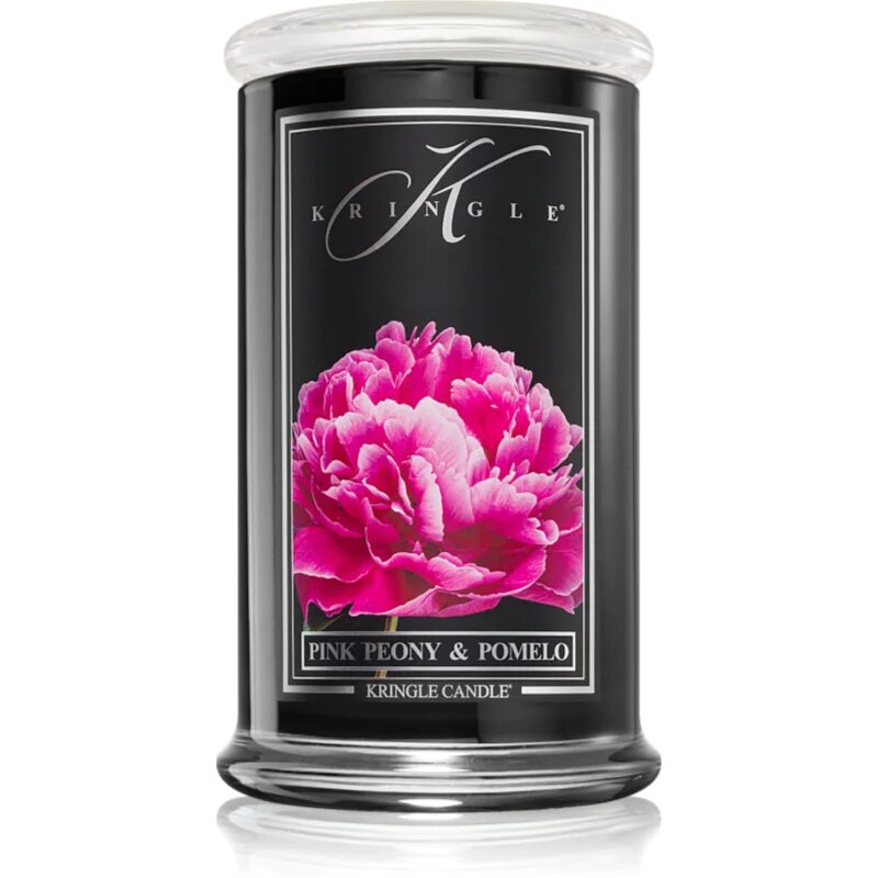 Kringle Candle Pink Peony & Pomelo ароматна свещ 623 гр.