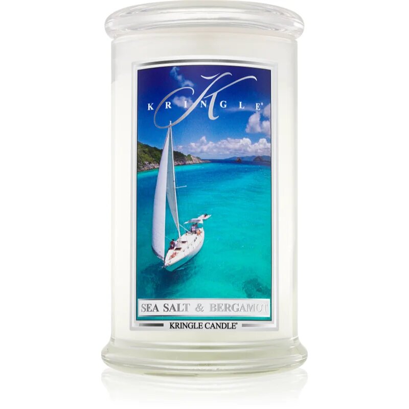 Kringle Candle Sea Salt & Bergamot ароматна свещ 623 гр.