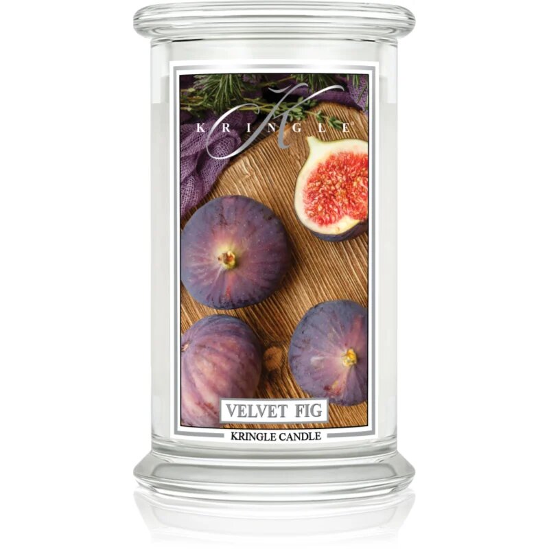 Kringle Candle Velvet Fig ароматна свещ 623 гр.