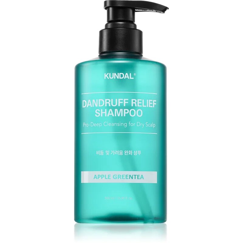 KUNDAL Dandruff Relief Shampoo Apple Green Tea шампоан против пърхот и сърбеж за суха кожа 500 мл.